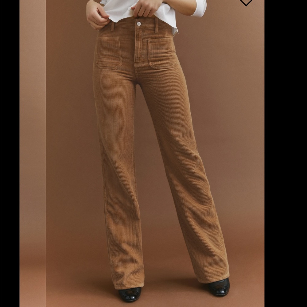 NWT Reformation Alyssa High Rise Wide Leg Corduroy Pants